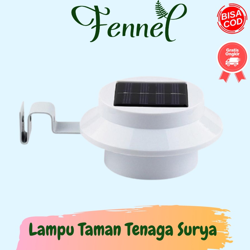 Lampu Taman Jalan Tenaga Surya Solar Panel 3 LED 07