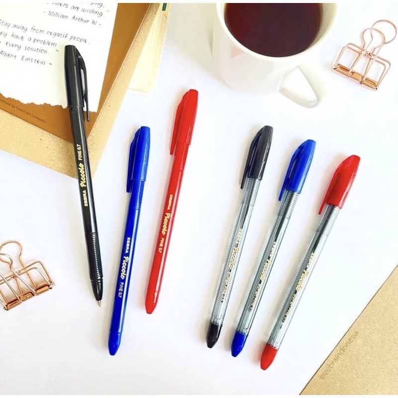 

Zebra Piccolo 0.7 & 0.5 Bolpen | Made in Indonesia Terlaris