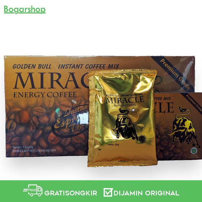 ORIGINAL Kopi Miracle Kopi Kesehatan meningkatkan Stamina . Murah
