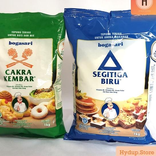 

Memang Keren--Tepung Bogasari Cakra Kembar | Segitiga Biru 1 Kg