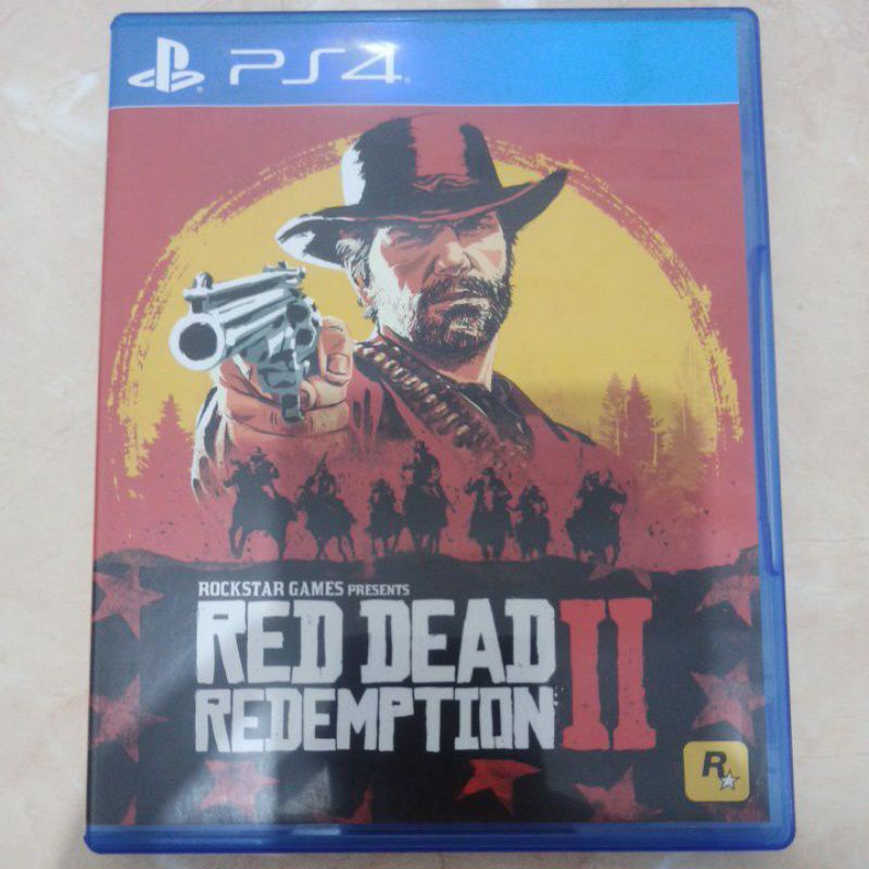Blueray Disc PS4 Red Dead Redemption II + Map
