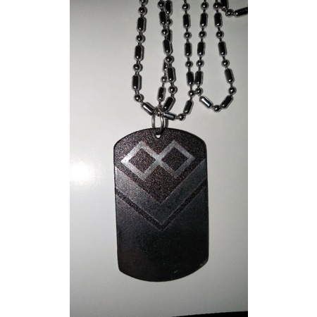 Necklace Kalung Army Dog Tag ANTI KARAT CUSTOM PRINT UV