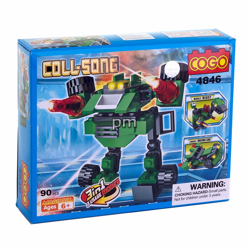 Mainan Anak Edukatif - cogo coll song transformer 3 in lego brick 8 pilihan usia 6+