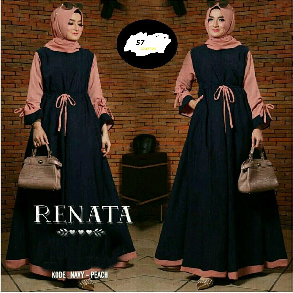 Dress Muslim Coupe Wanita - BHJ 0192 - Original Gareu Fashion