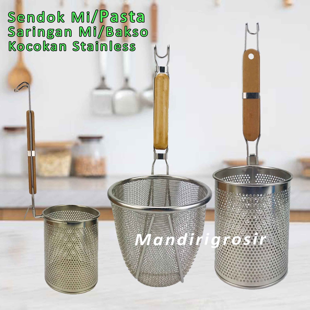 Saringan Mie &amp; Bakso * Saringan Mie Stainless * Kocokan Mi Pasta * Saringan Serbaguna