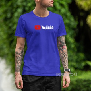  Baju  Distro  Bandung  Premium Logo Youtube Cotton Combed 30s 