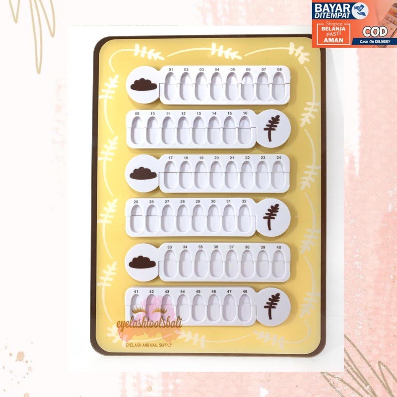 DISPLAY BINGKAI MAGNET ISI 48 WARNA NAIL COLOR CARD