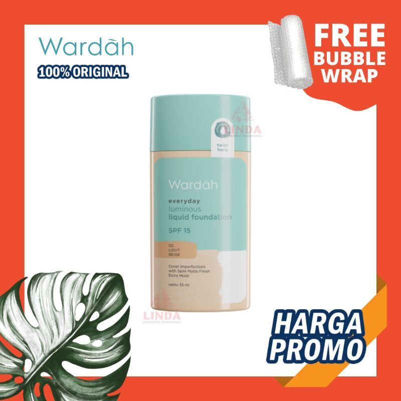 Wardah Luminous Liquid Foundation spf 15