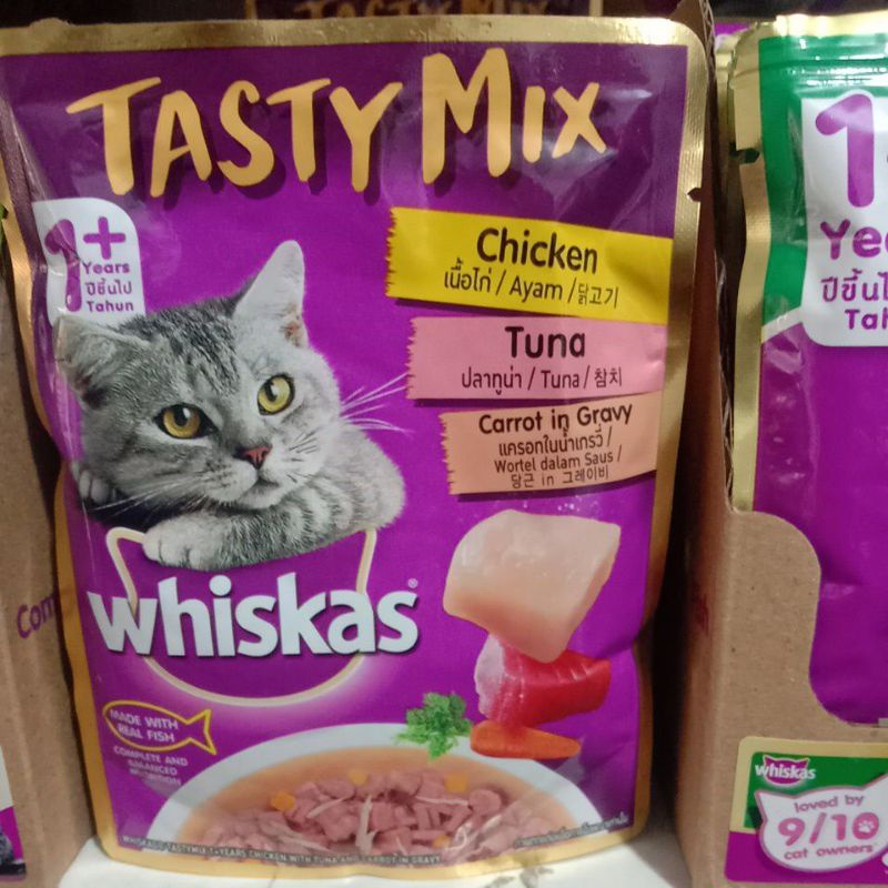 MAKANAN BASAH WHISKAS POUCH