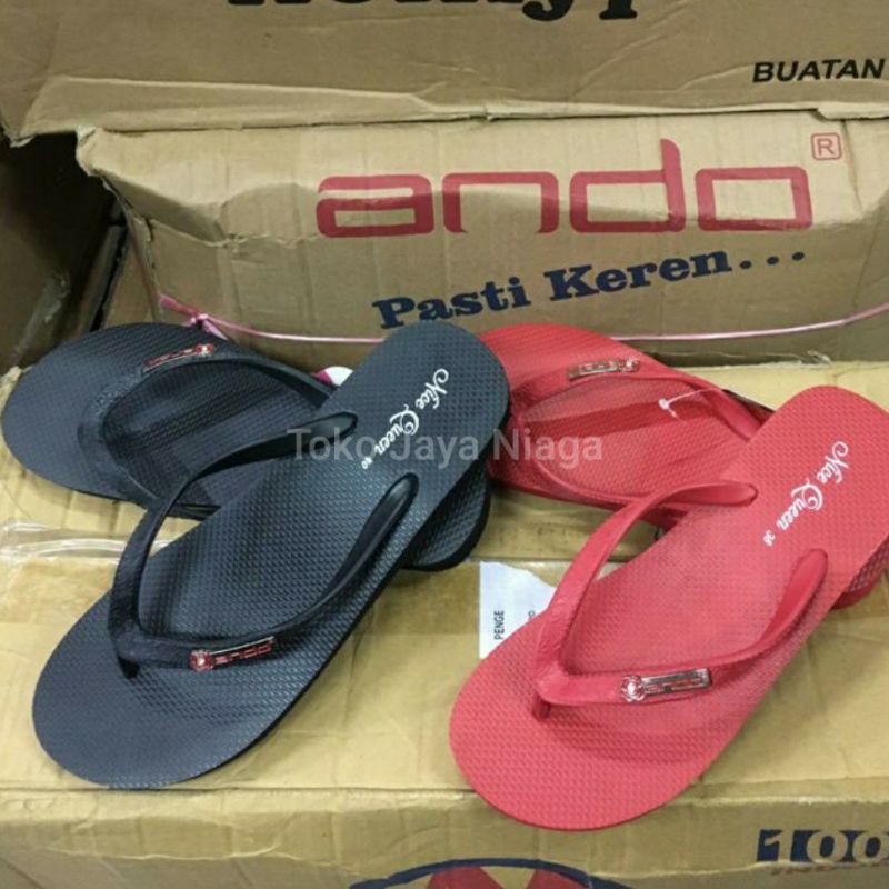Sandal Wanita Ando Nice Queen Model Jepit Wedges