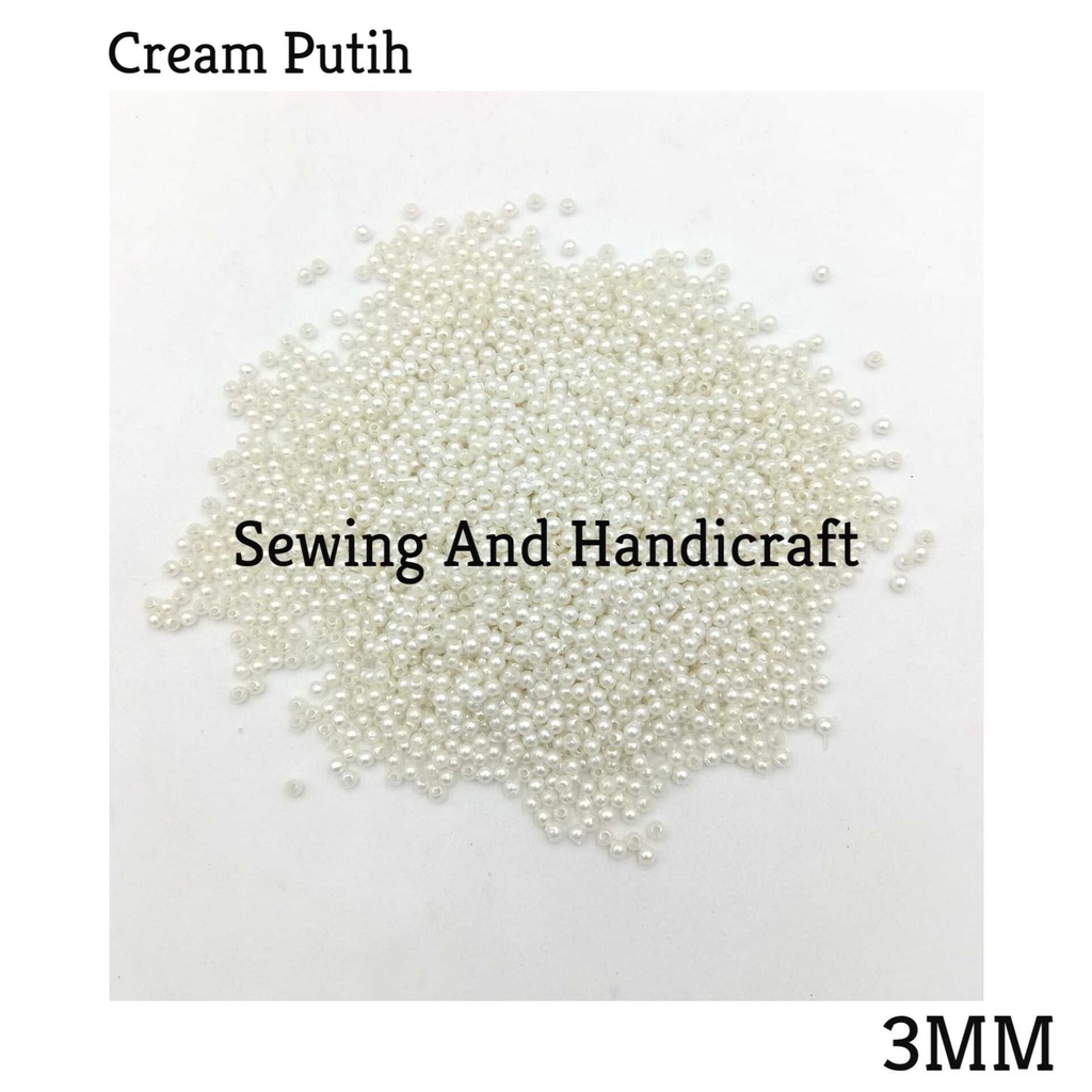 Mutiara Ringan/Mutiara Susu 3 mm