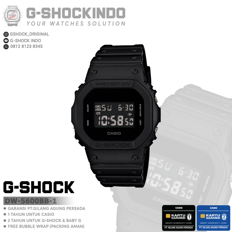 Casio G-shock DW-5600BB-1 / DW-5600BB-1DR Original