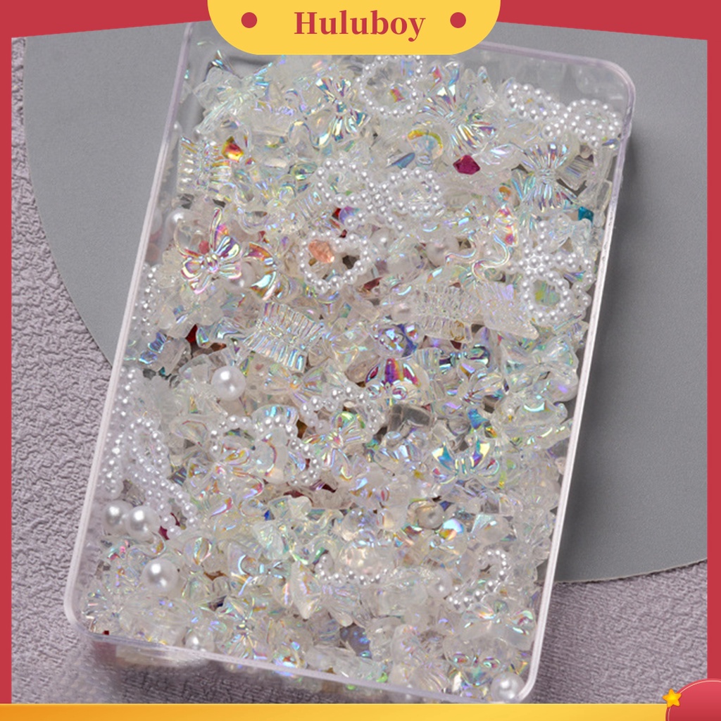 Huluboy Huluboy♡ 1 Kotak Ornamen Pita 3D 50g Untuk Dekorasi Manicure Wanita