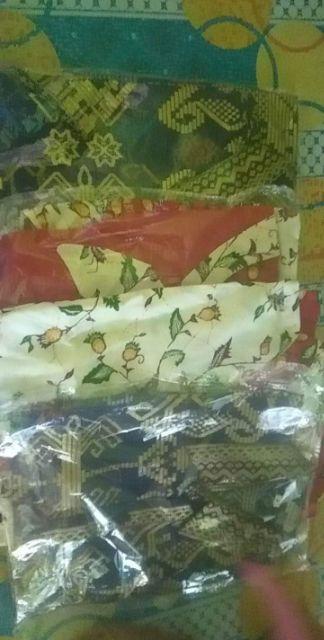 Qnunbatik Sarimbit/couple Batik Anak Terusa/ Dress/hem Kemeja Naura Putih