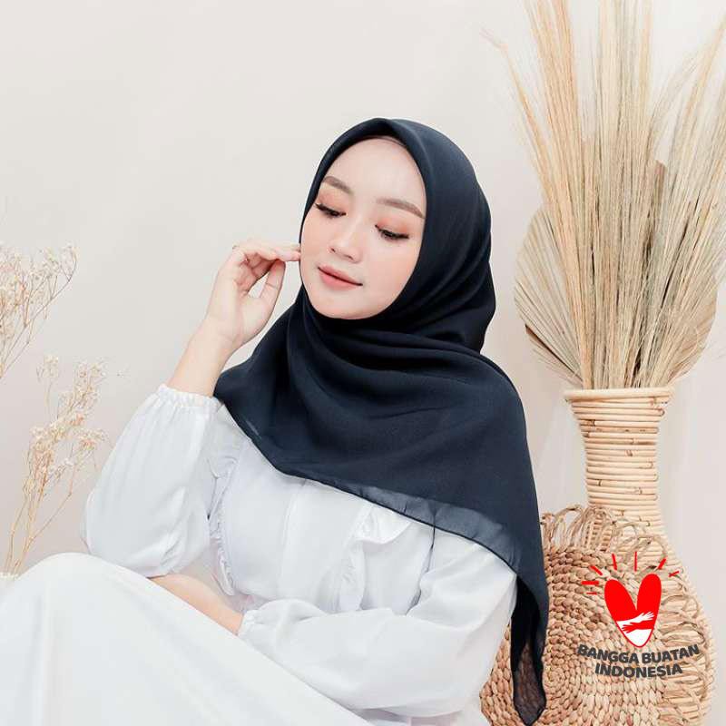 Hijab Bella Square Segi Empat / Kerudung Segi empat Bella Square Pollycotton Premium Termurah