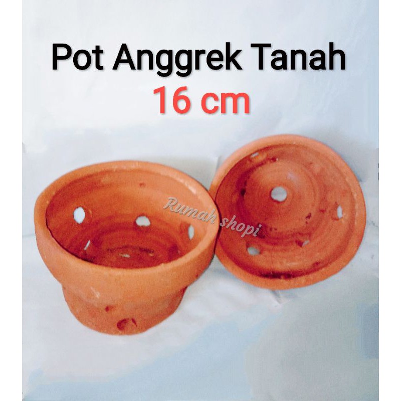 pot anggrek 16 cm pot tanah pot gerabah pot terakota