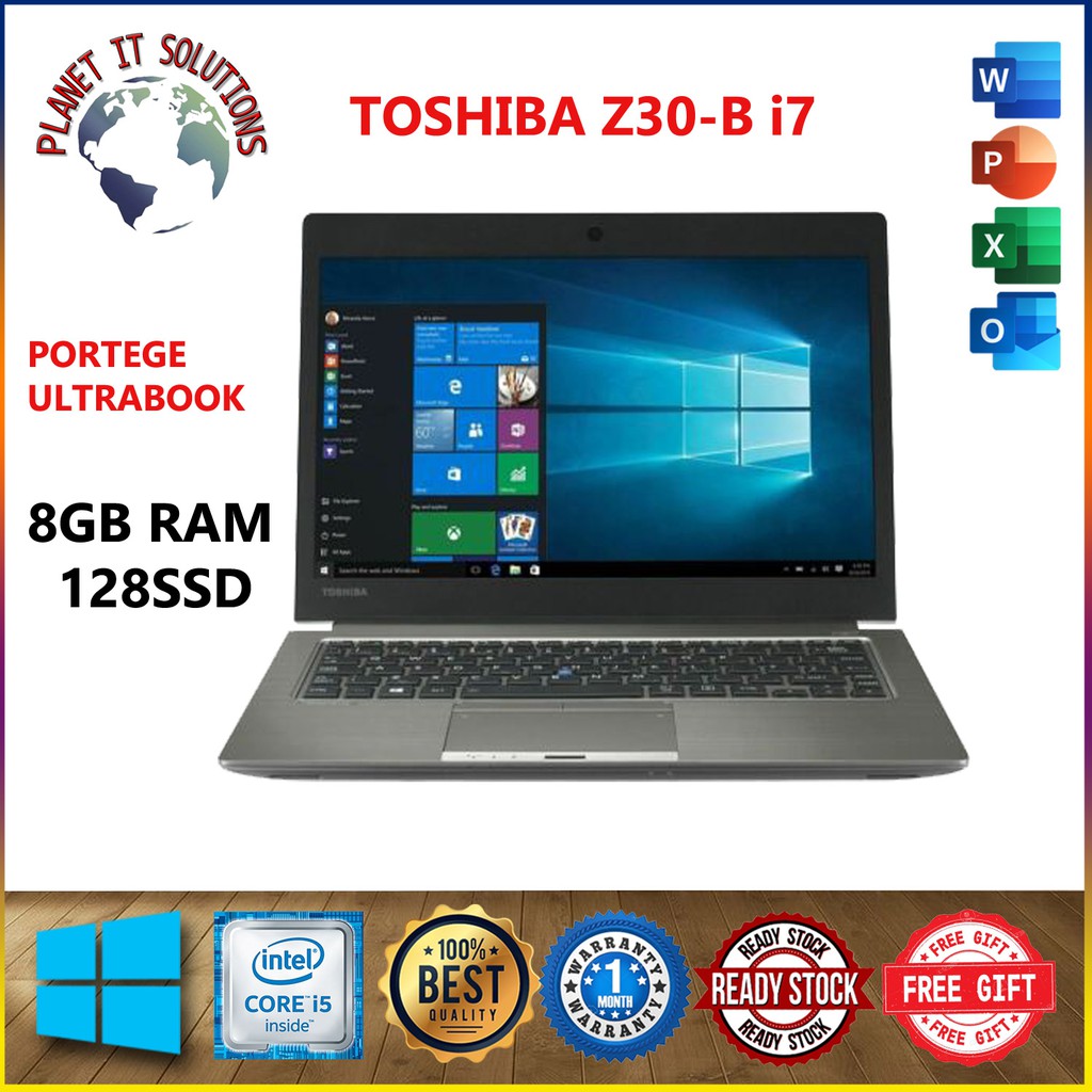 **PROMOSI **TOSHIBA PORTEGE Z30-B i7 5TH GEN 8GB 128SSD ULTRA SLIM