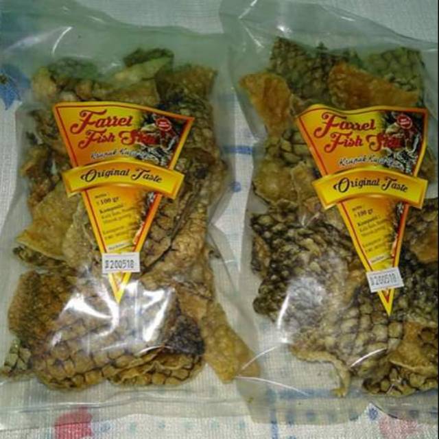 

Krupuk kulit ikan nila