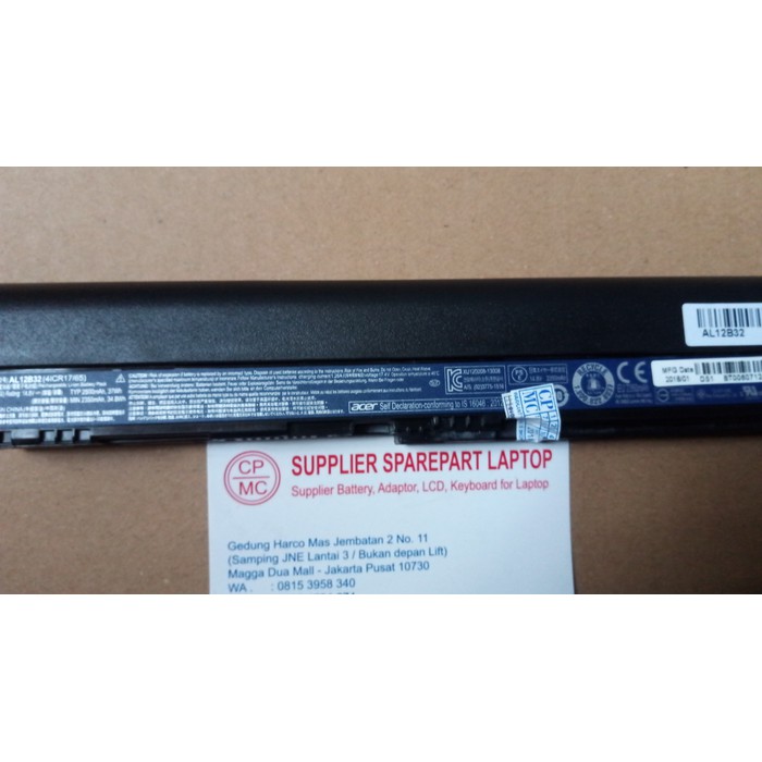 Baterai Acer AL12B31 AL12B32 AL12B72