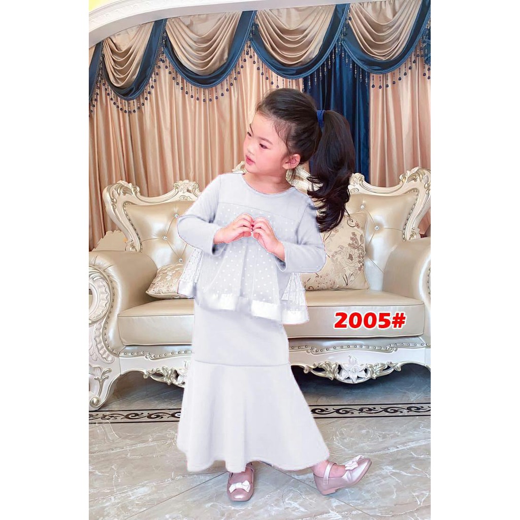 KIDS 2005# versi 8151# baju muslim anak/baju anak cople ibu//fashin anak terkini