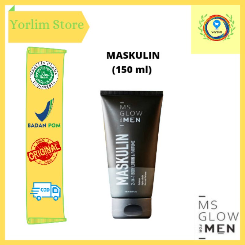 MASKULIN 2IN1 BODY LOTION &amp; PARFUME MS GLOW FOR MEN