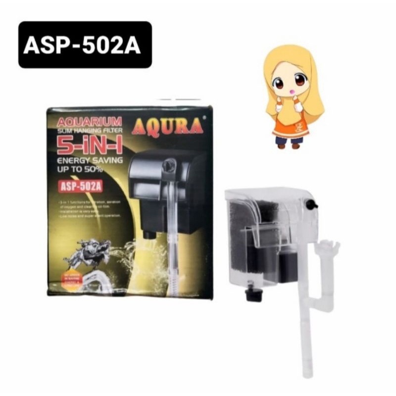 AQURA ASP 502A FILTER GANTUNG AQUARIUM AQUASCAPE