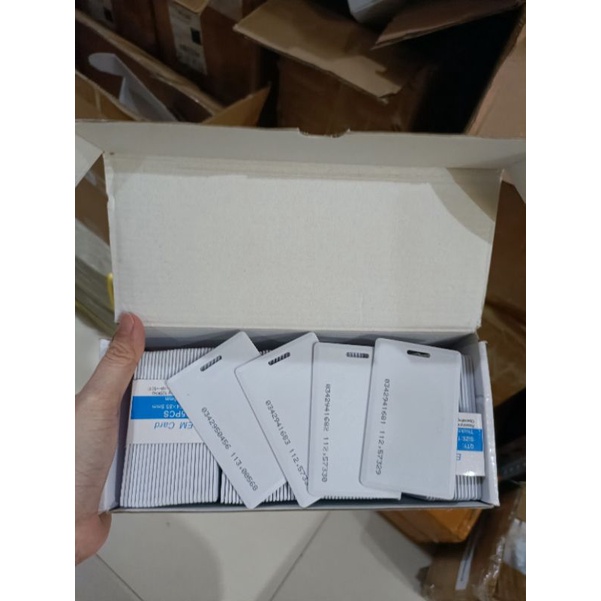 Clamshell Card Rfid 125Khz / Kartu Rfid 125 Khz Tebal / Proximity Card 125 Khz Clamshell / Kartu Rfid 125Khz Tebal Read Only Access Control Card