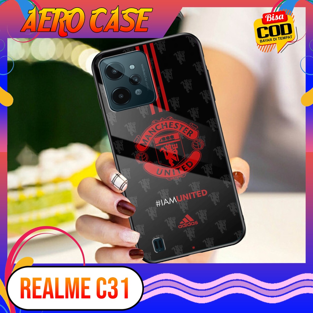 Case Realme C31 - Casing Realme C31 Terbaru 2021 AERO CASE [ MOTIF football ] Silikon Realme C31 -  