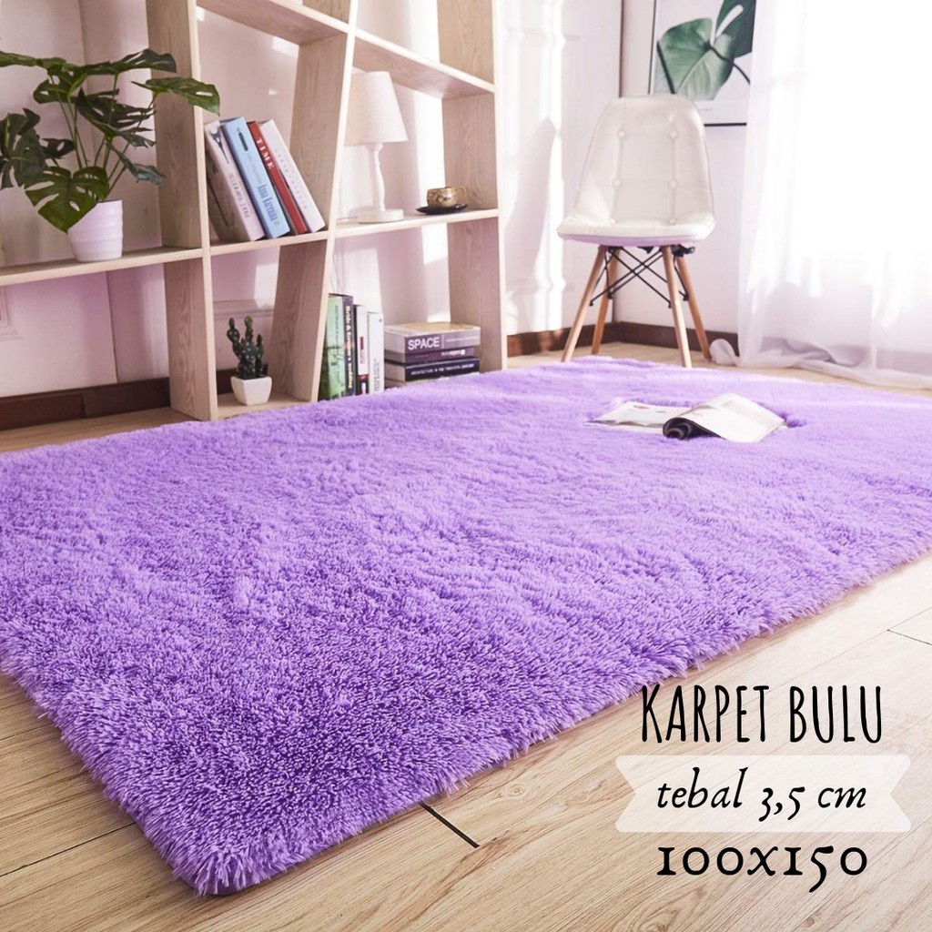 Karpet bulu 100x150 tebal 3.5cm | Shopee Indonesia