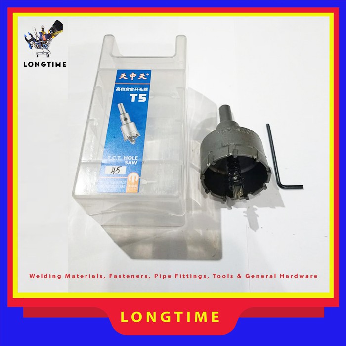 Hole Saw 45mm Mata Bor TCT 45mm Tungsten Carbide Bor Hole saw Drill