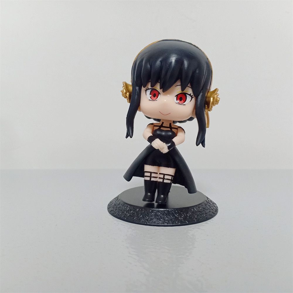 6pcs/set Spy x Family Anime Figure Anya Forger/Yor Forger/Loid Forger Action Figure Thorn Princess/007 Figurine Doll Toy