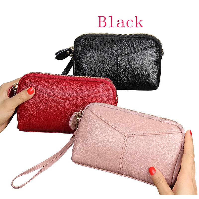  Dompet  Clutch Panjang Gaya Korea  Bahan Kulit untuk Wanita  