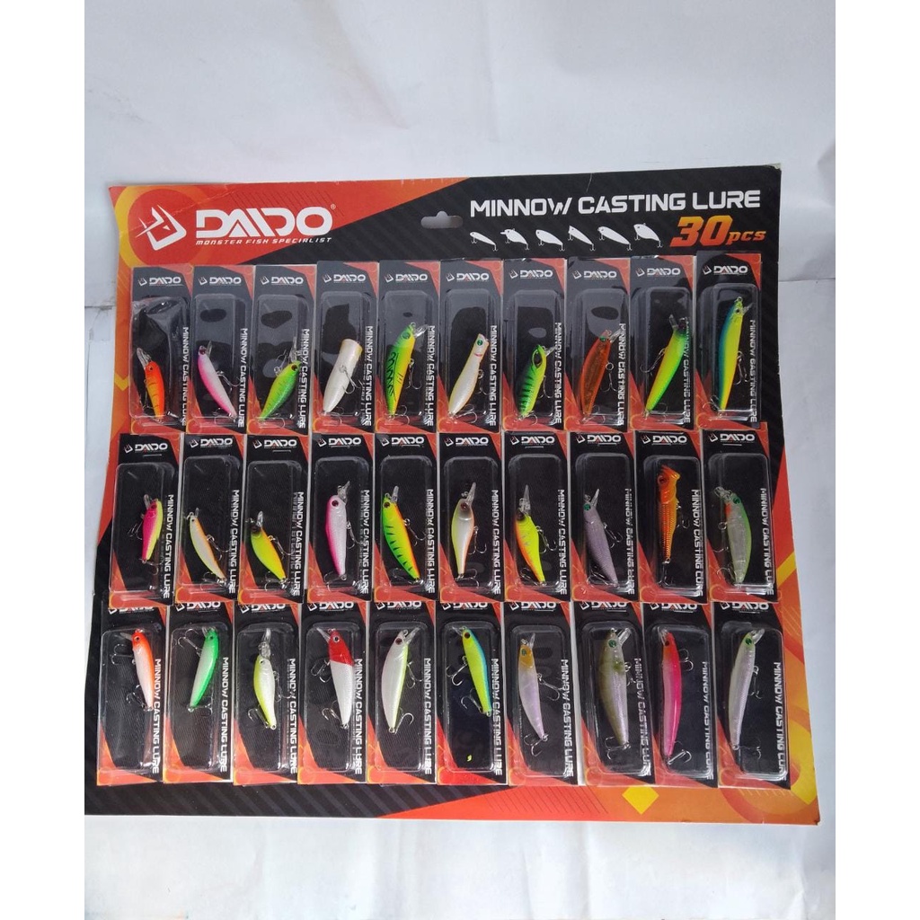 Umpan Daido Minnow Casting Lure Set