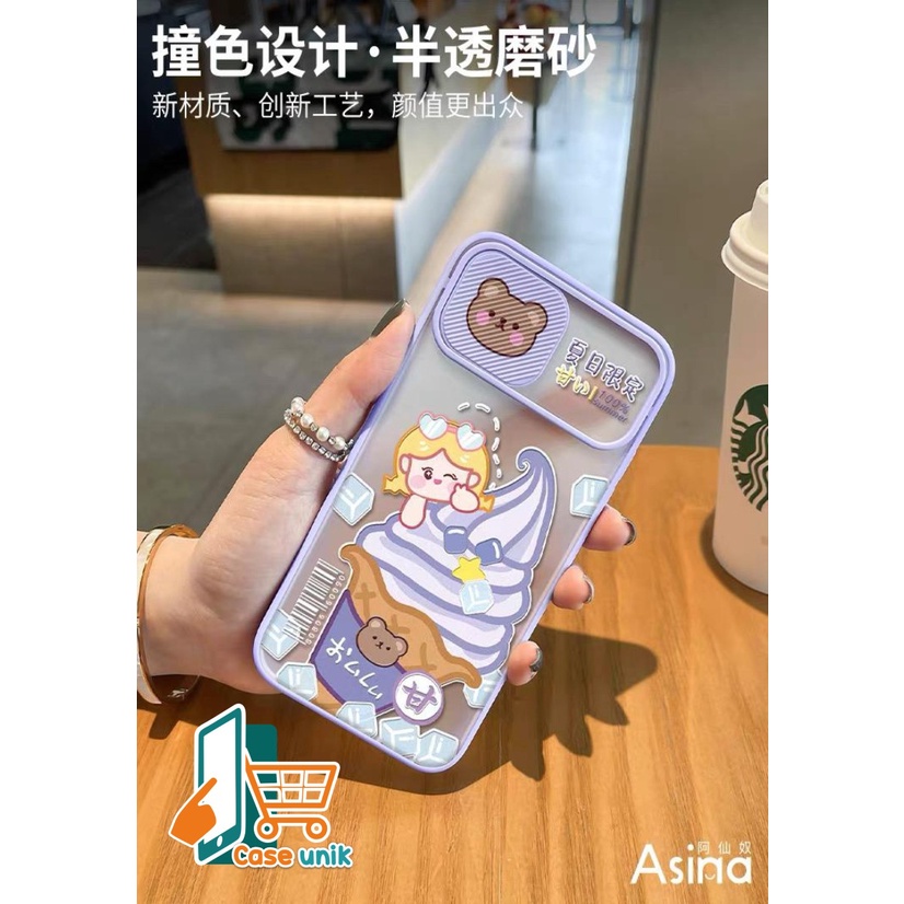 SS078 SOFTCASE slide KARAKTER  OPPO A15 A37 NEO 9 A5 A9 A52 A92 A53 A54 A16 A31 A3S A5S F9 A7 A12 A11K F1S A59 RENO 4 4F 2020 CS3335