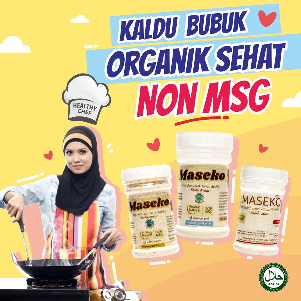 

GOWEYEE-MASEKO Kaldu Bumbu non MSG Organic Seasoning Himalayan Pink Sea Salt Diet MPASI