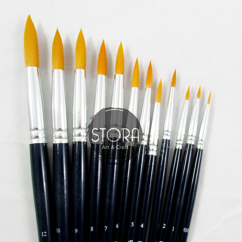 LYRA ART BRUSH ROUND SATUAN KUAS  LYRA NYLON BULAT  