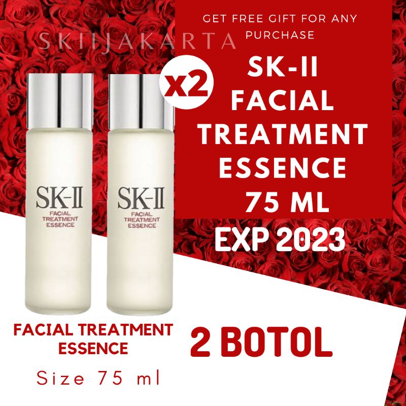 SK-II SKII SK II SK2 FACIAL TREATMENT ESSENCE 75 ML X 2 BOTOL / FTE 75