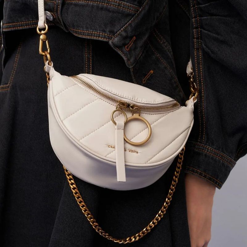 6.6 SALE | CK Wrinkled-Effect Half-Moon Crossbody Bag