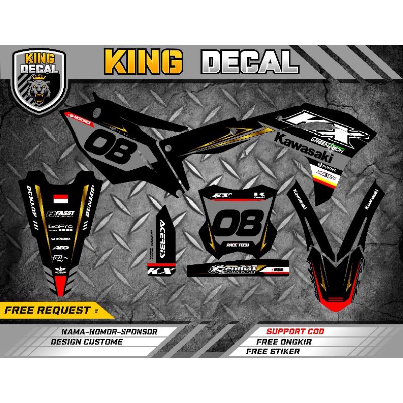 DECAL STICKER KX 250 DECAL KX 450 DECAL STICKER KXF 250 DECAL KXF 450