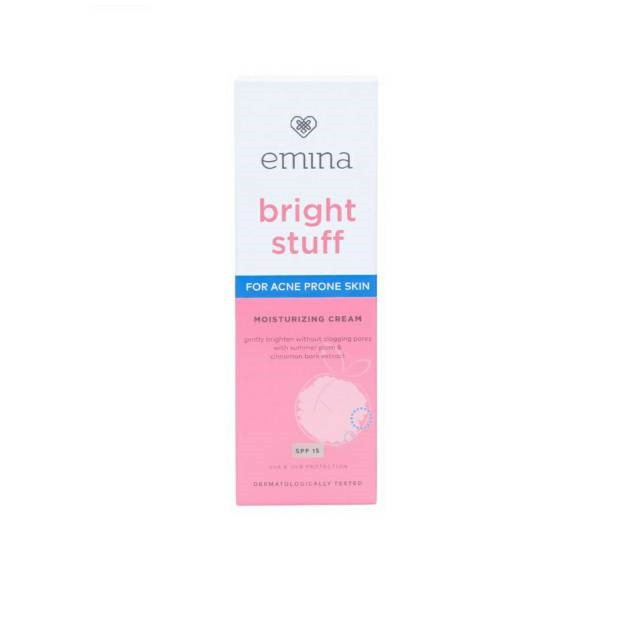 Emina Bright Stuff for Acne Prone Skin Moisturizing Cream - Krim Jerawat