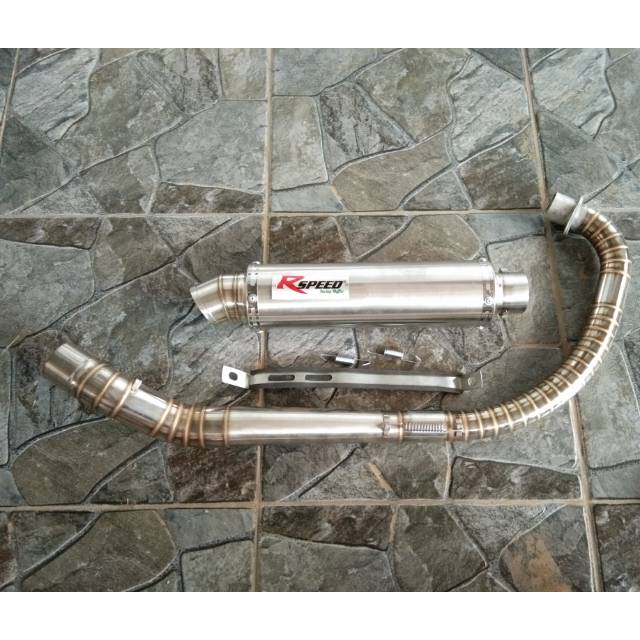knalpot R SPEED BULAT Tiger.GL.CB.MP.LEHER FULL CACING