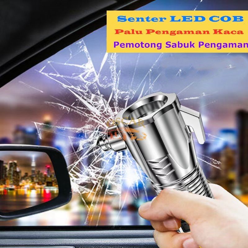 enter LED COB Palu Pengaman kaca Mobil Multifungsi 4 ini 1