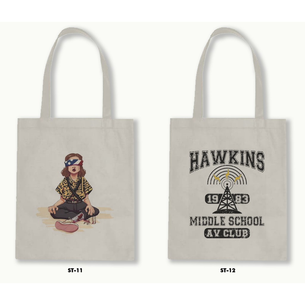 TOTE BAG BLACU - STRANGER THINGS