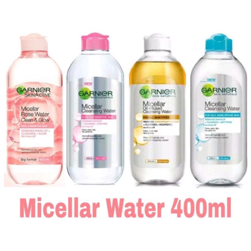 Garnier Micellar Water 125 | 400 ml | Sensitive / Acne / Oil / Rose / Vit c