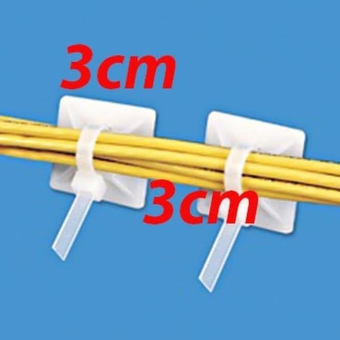 

Cable Tie Mounts 30 x 30 (Pengikat/Pengait Kabel Ties)
