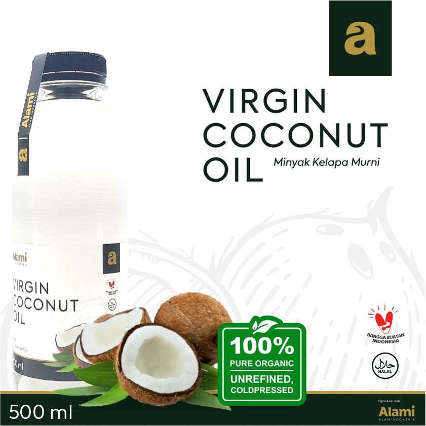 VCO virgin coconut oil 500 ml | minyak kelapa murni | 100% Organic | alami alam indonesia