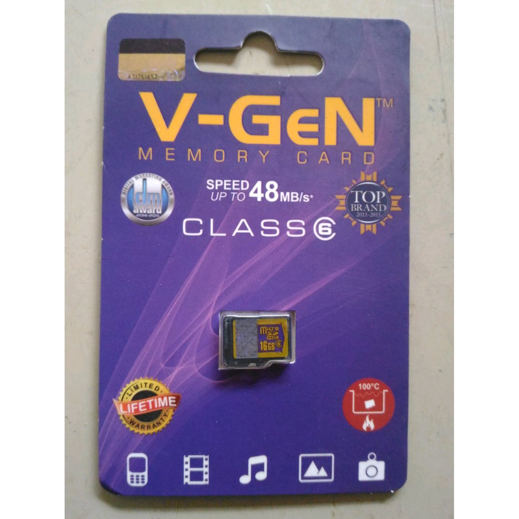 V-Gen 16GB Class6 / memory card