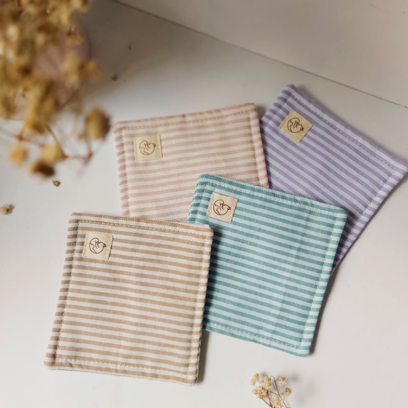 Sreca Coaster Placemat Tatakan Kain Cotton Stripe Collection
