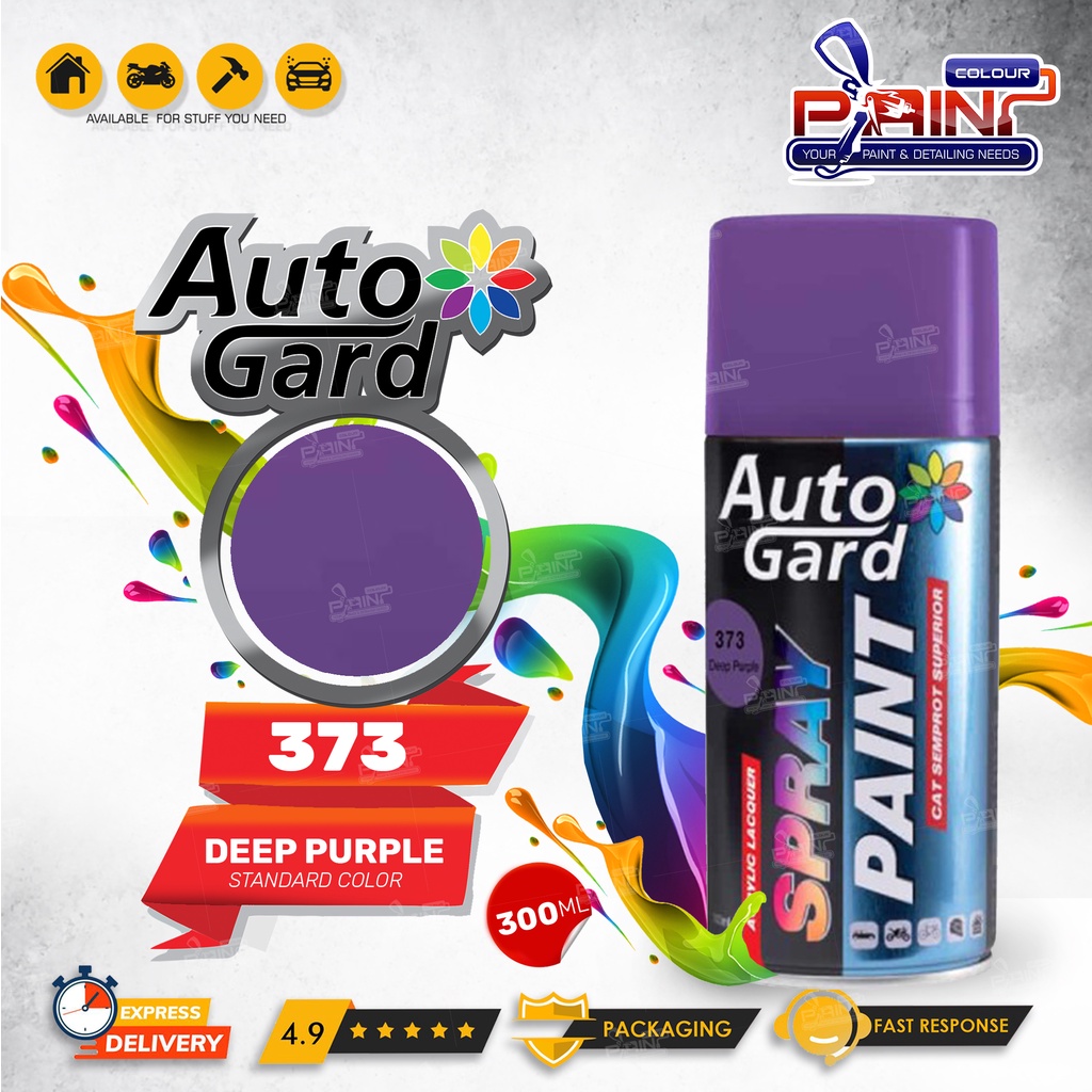 AutoGard Deep Purple AG-373 Cat Semprot Akrilik Glossy Mobil MotorHelm