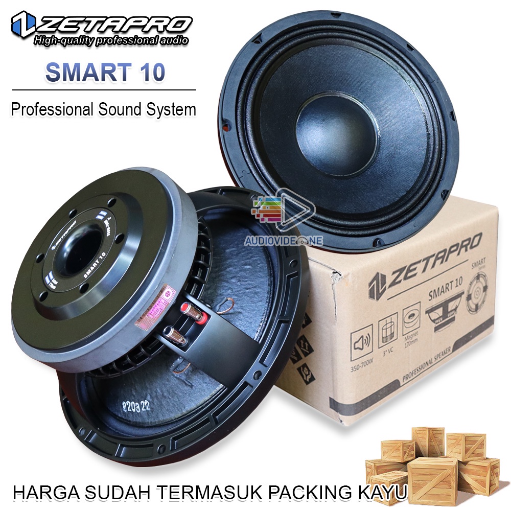 Komponen Spiker Zetapro Smart 10 Component Speaker 10 Inch High Mid Original
